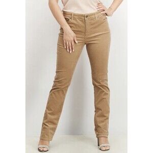 Lauren Ralph Lauren Size 16 Camel Brown Straight Leg High Rise Corduroy Pants